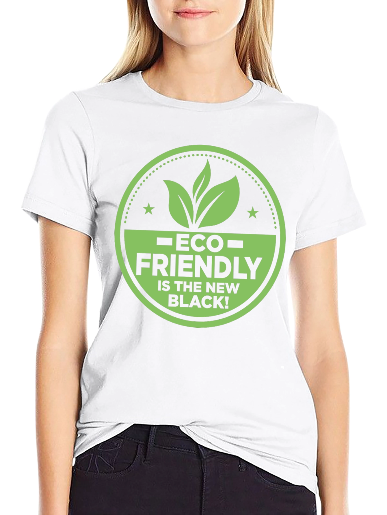 Black Eco-Friendly T-Shirt: Black is the New Black! view 9