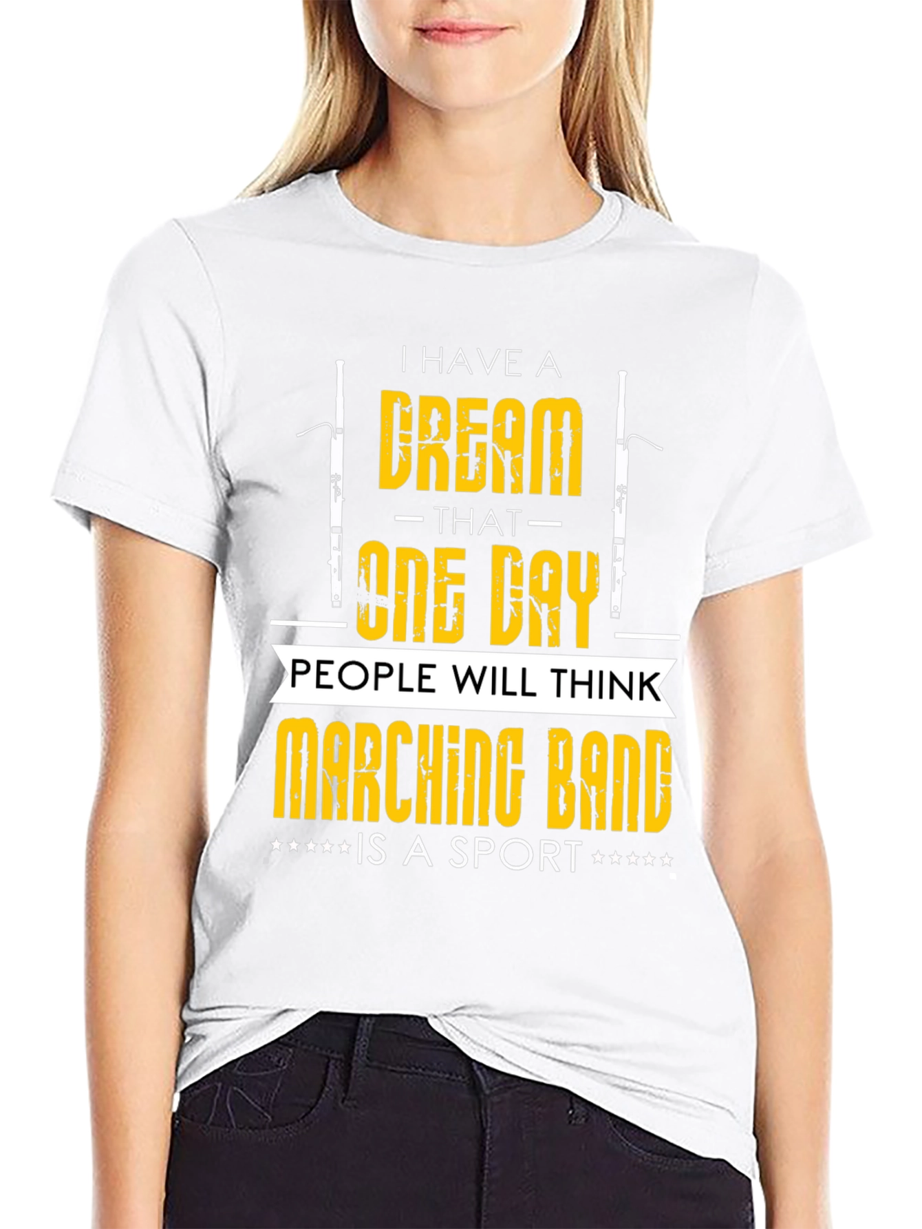 Black Marching Band Sport T-Shirt - Dream Design view 9