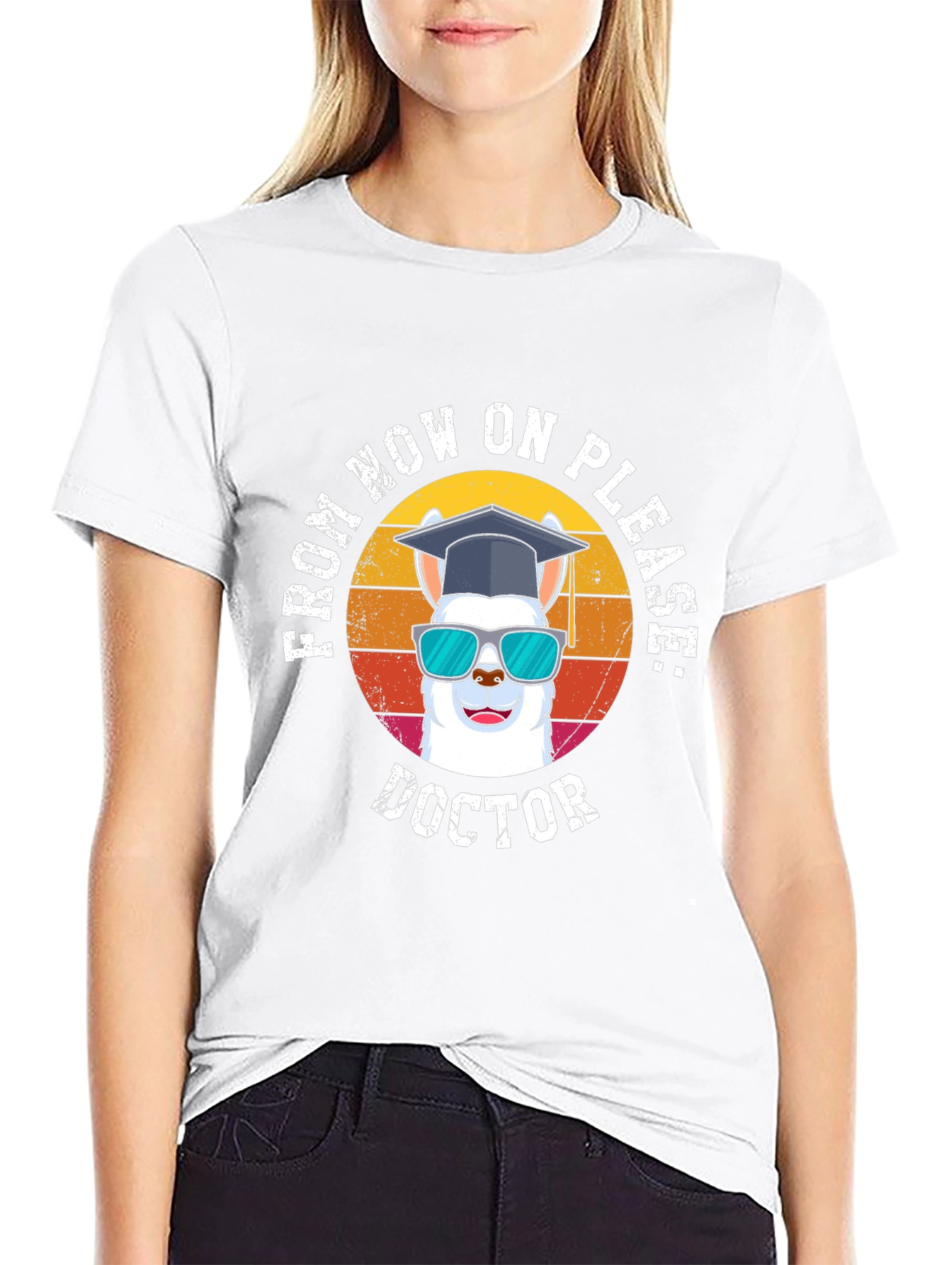 Doctor Llama T-Shirt Funny Graduation Gift - 9