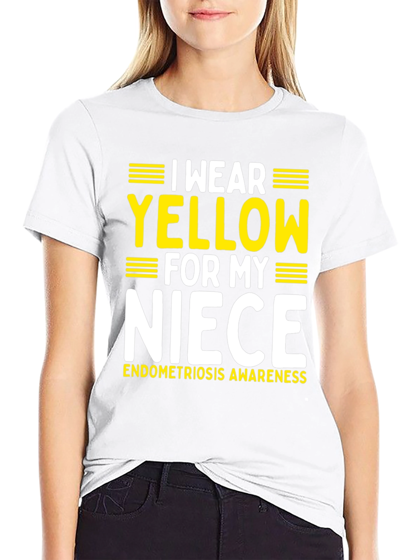 I Wear Yellow For My Niece Awareness T-Shirt - 9