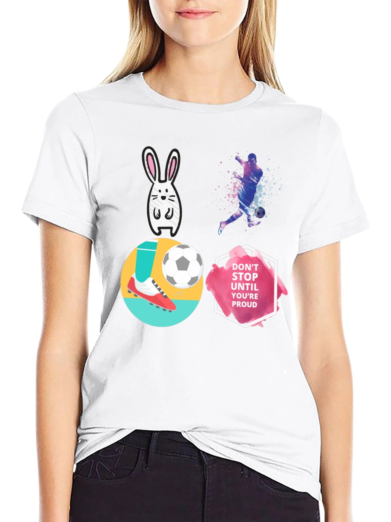 Black Soccer Dreams T-Shirt - Unique Graphic Tee view 9