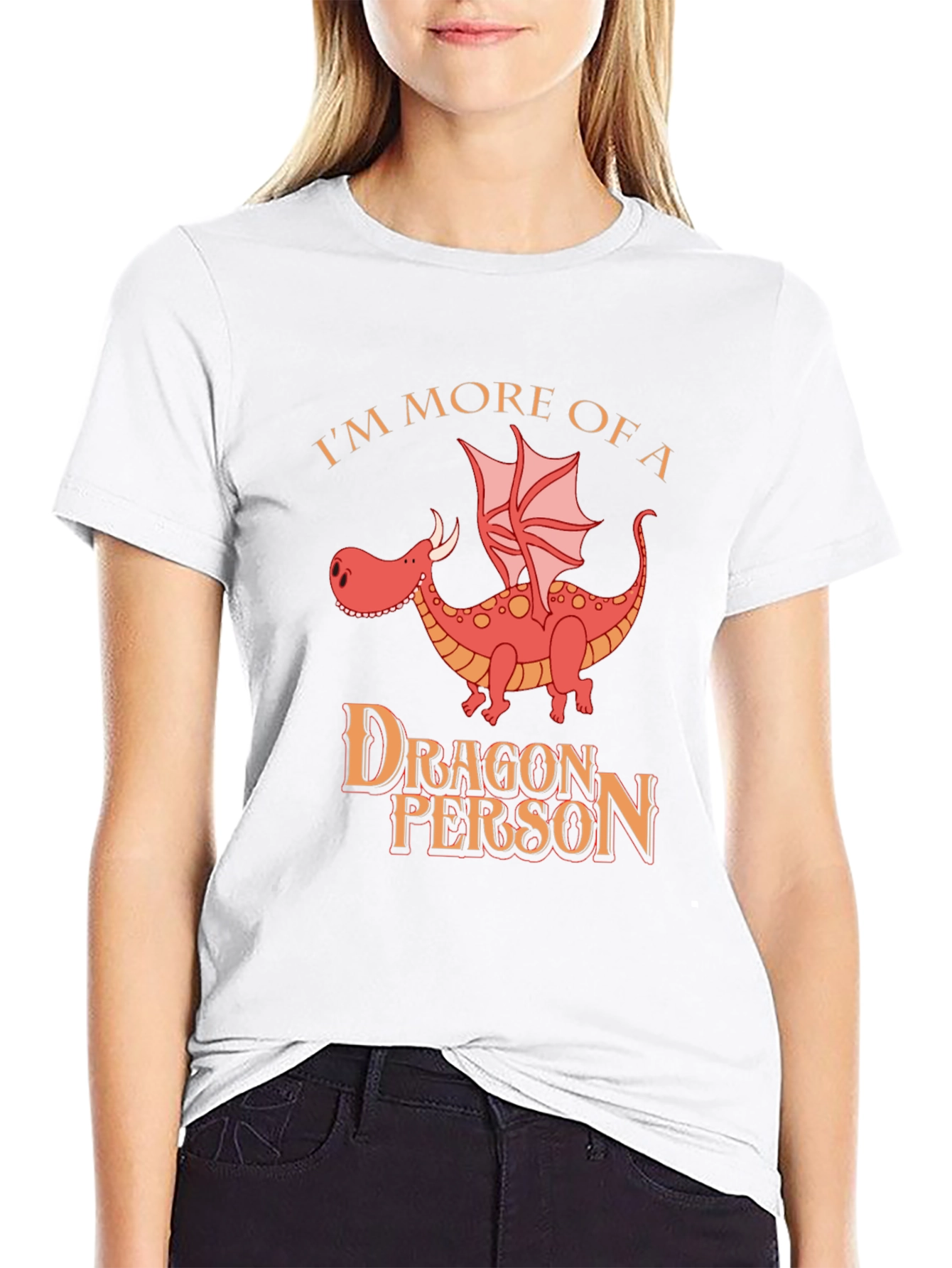 Black Dragon Person T-Shirt: Funny Dragon Lover Tee view 9