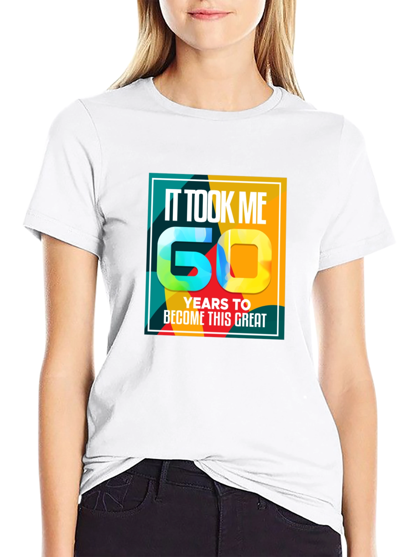 Black 60th Birthday T-Shirt: It Took Me 60 Years view 9