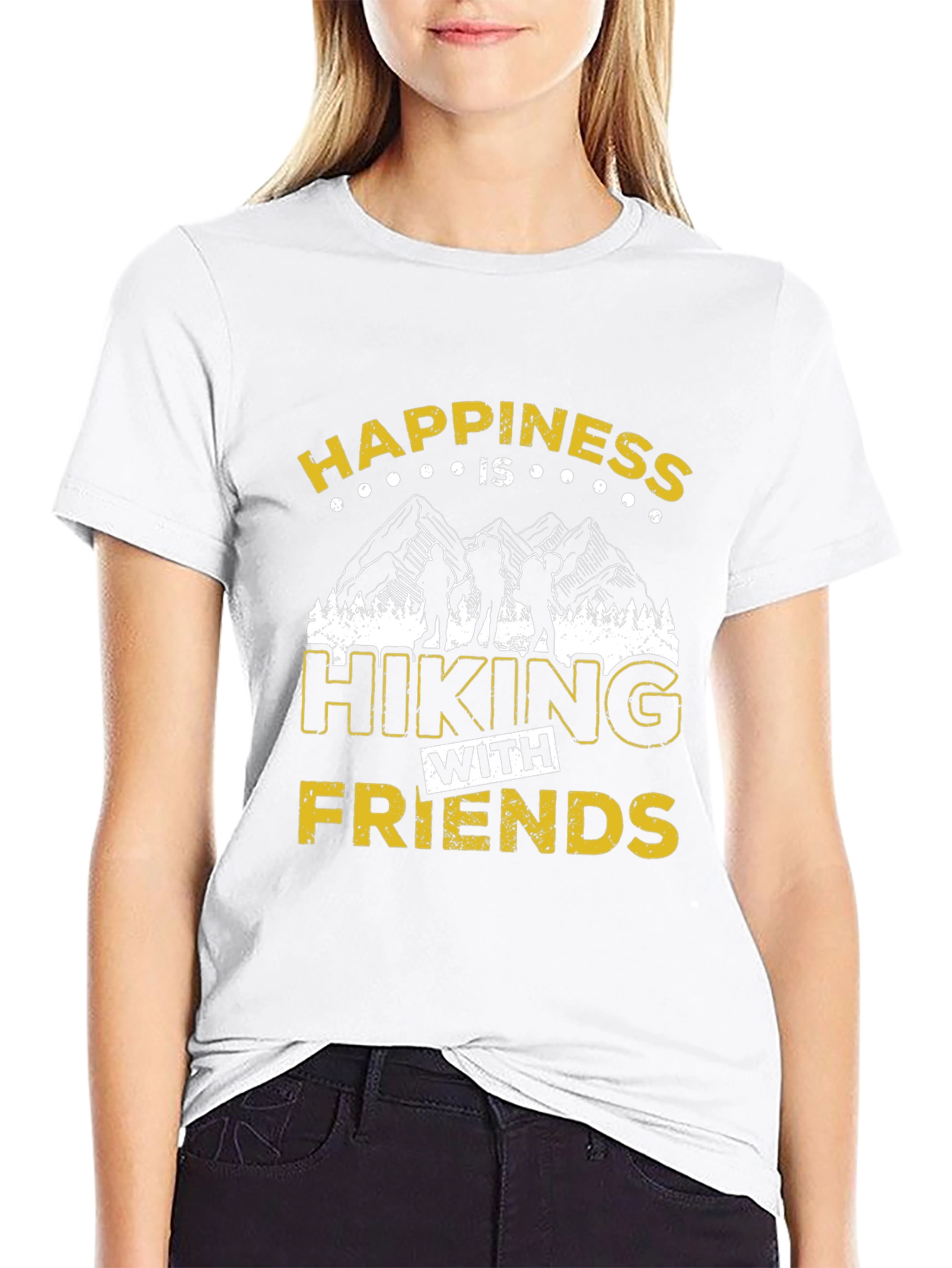 Black Hiking Friends Graphic T-Shirt - Adventure Time! view 9