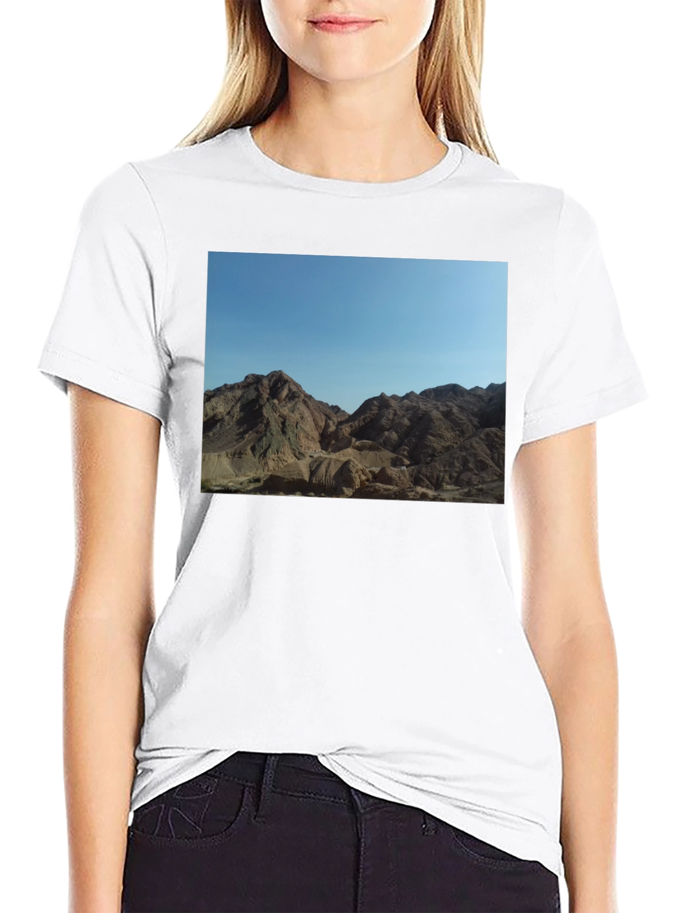 Black Mountain Vista Graphic Tee - Unisex Black T-Shirt view 9