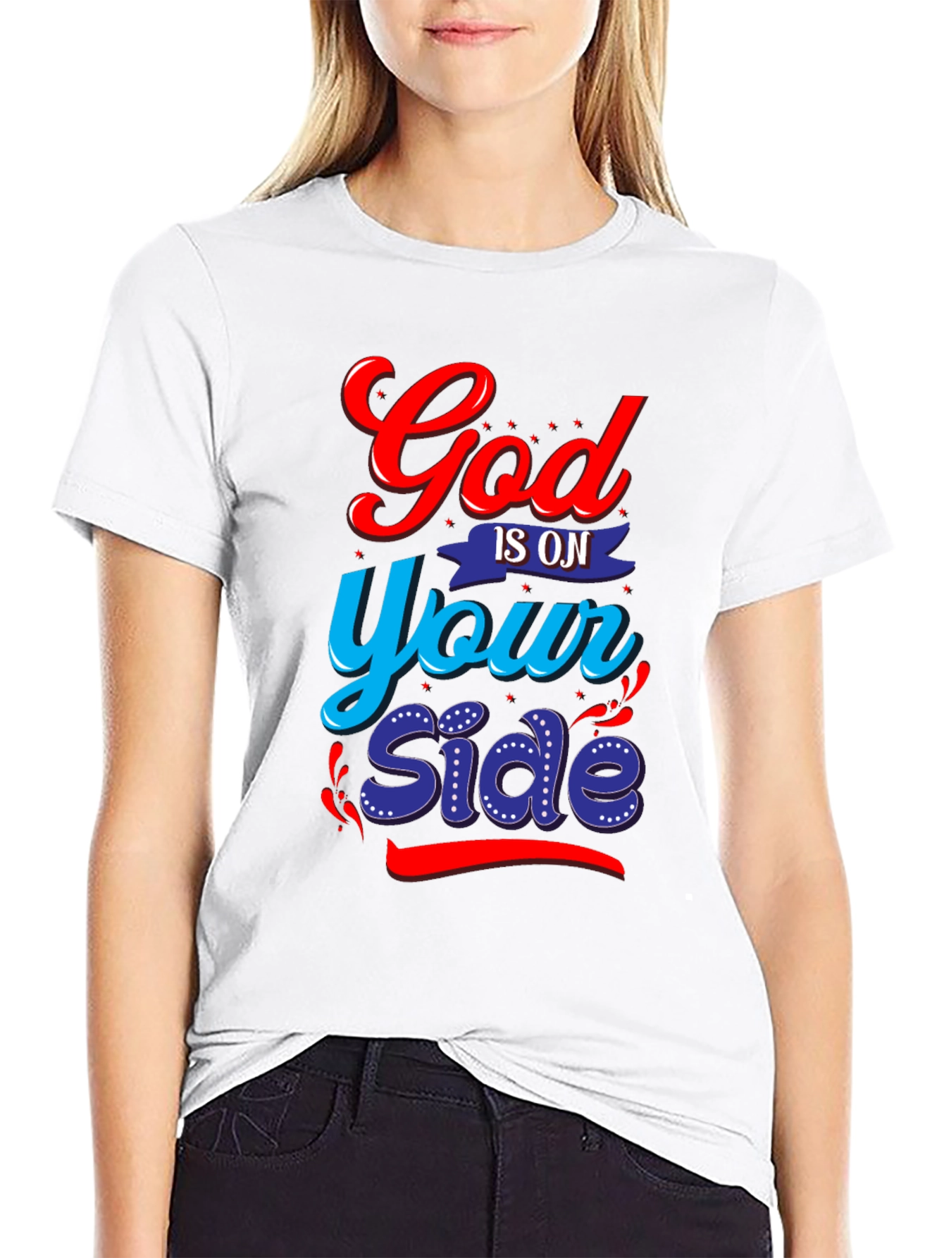 Black God Is On Your Side Graphic Tee view 9