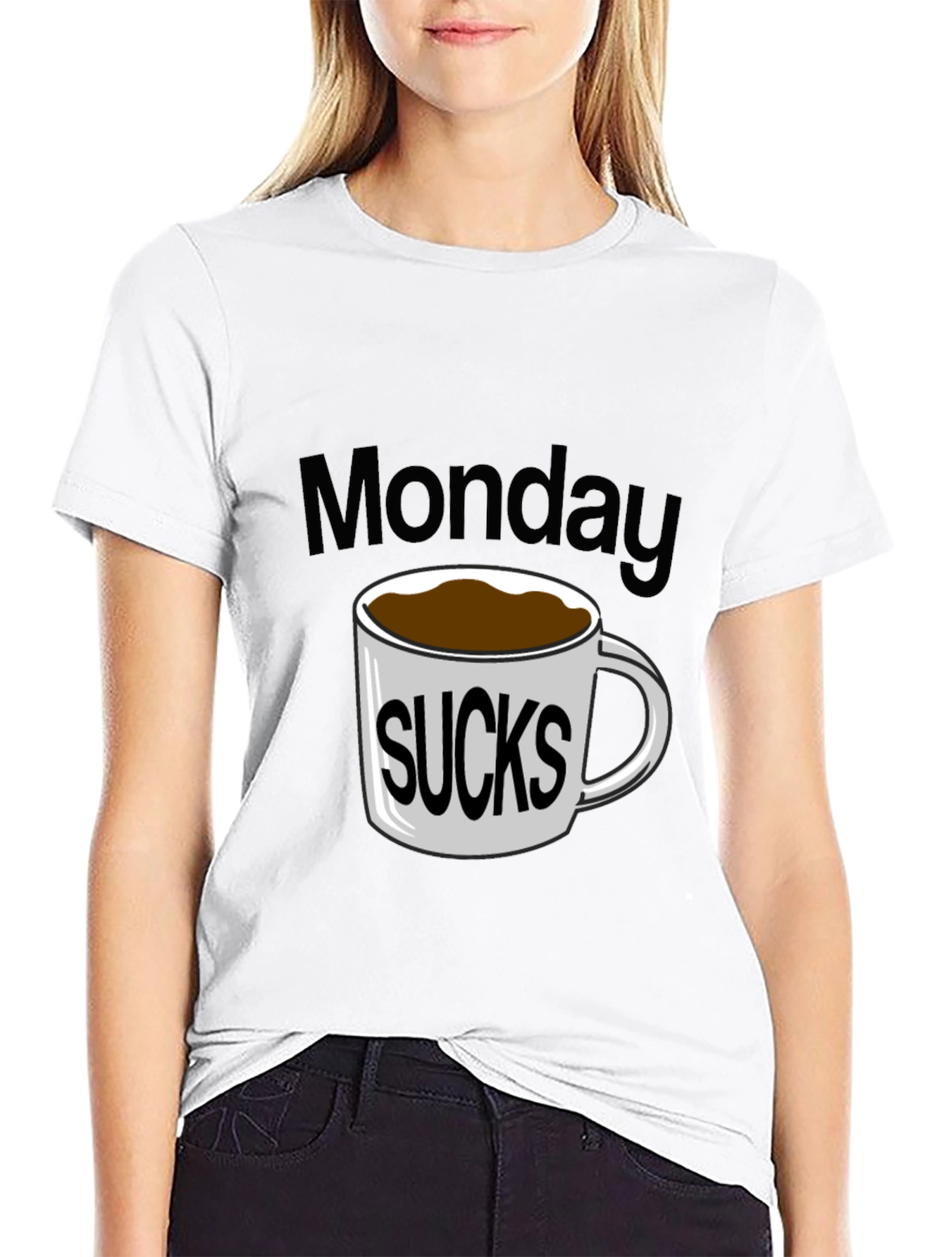 Black Monday Sucks Coffee T-Shirt view 9