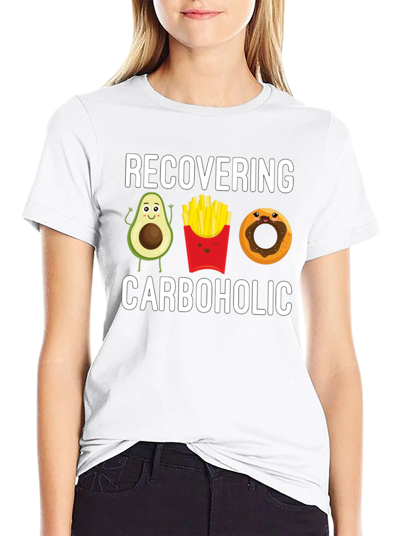 Black Recovering Carboholic T-Shirt view 9