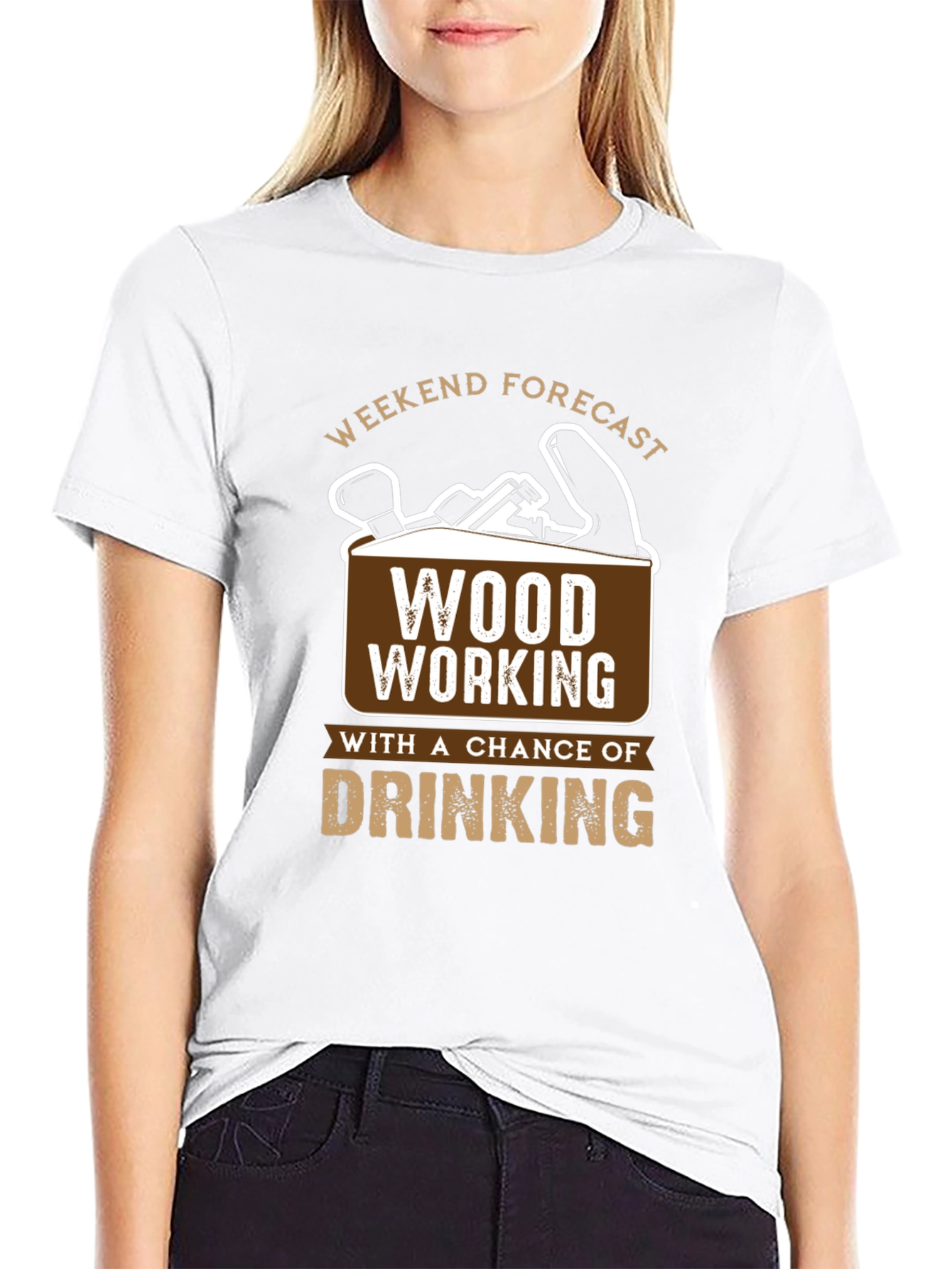 Black Weekend Forecast Woodworking T-Shirt view 9