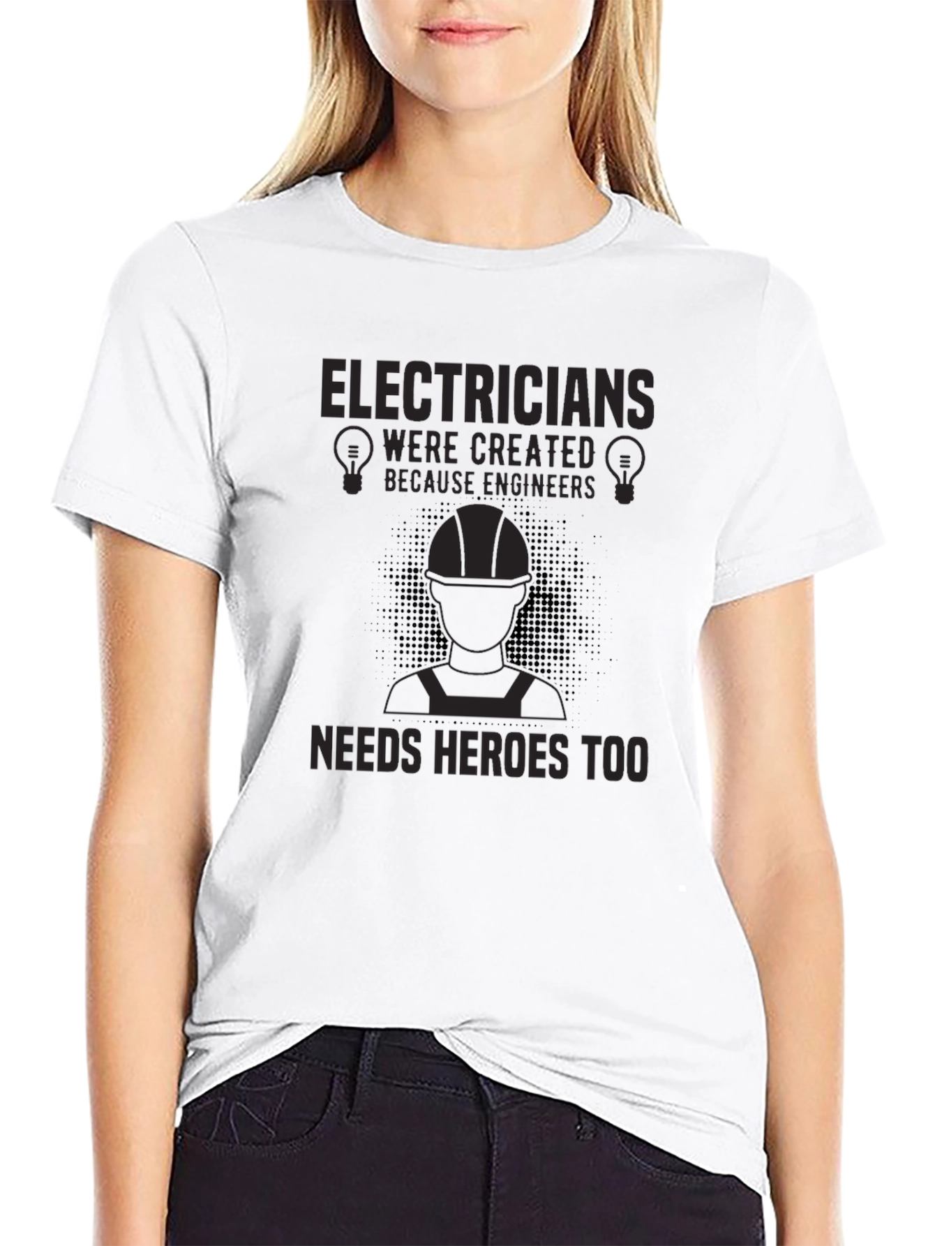 Black Electricians Heroes T-Shirt - Funny Engineer Gift view 9