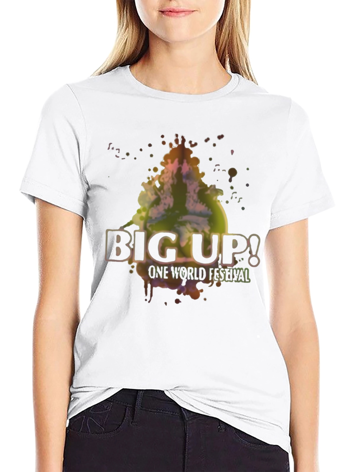 Black Big Up! One World Festival Graphic T-Shirt view 9
