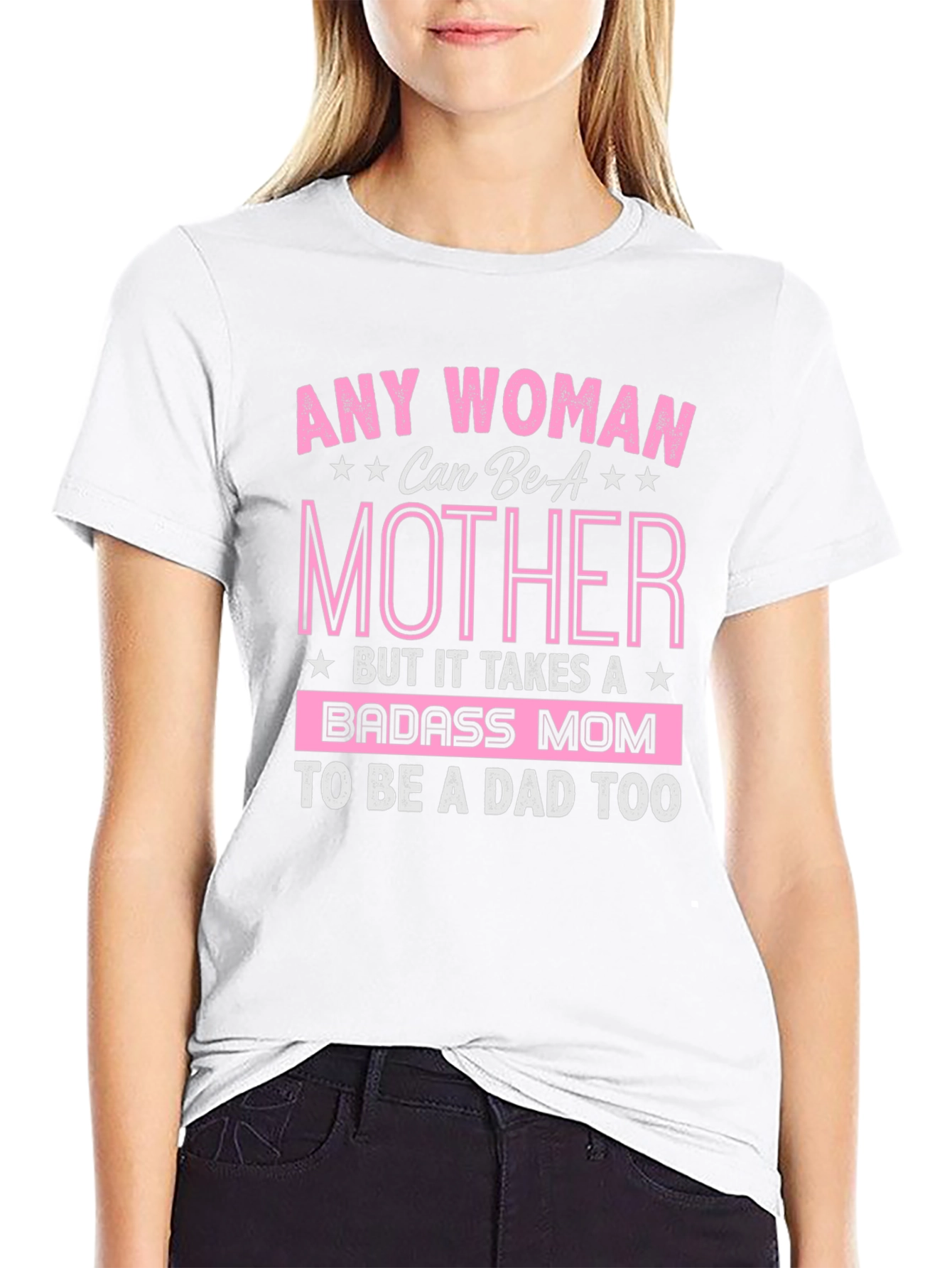 Black Badass Mom T-Shirt - Mother's Day Gift view 9