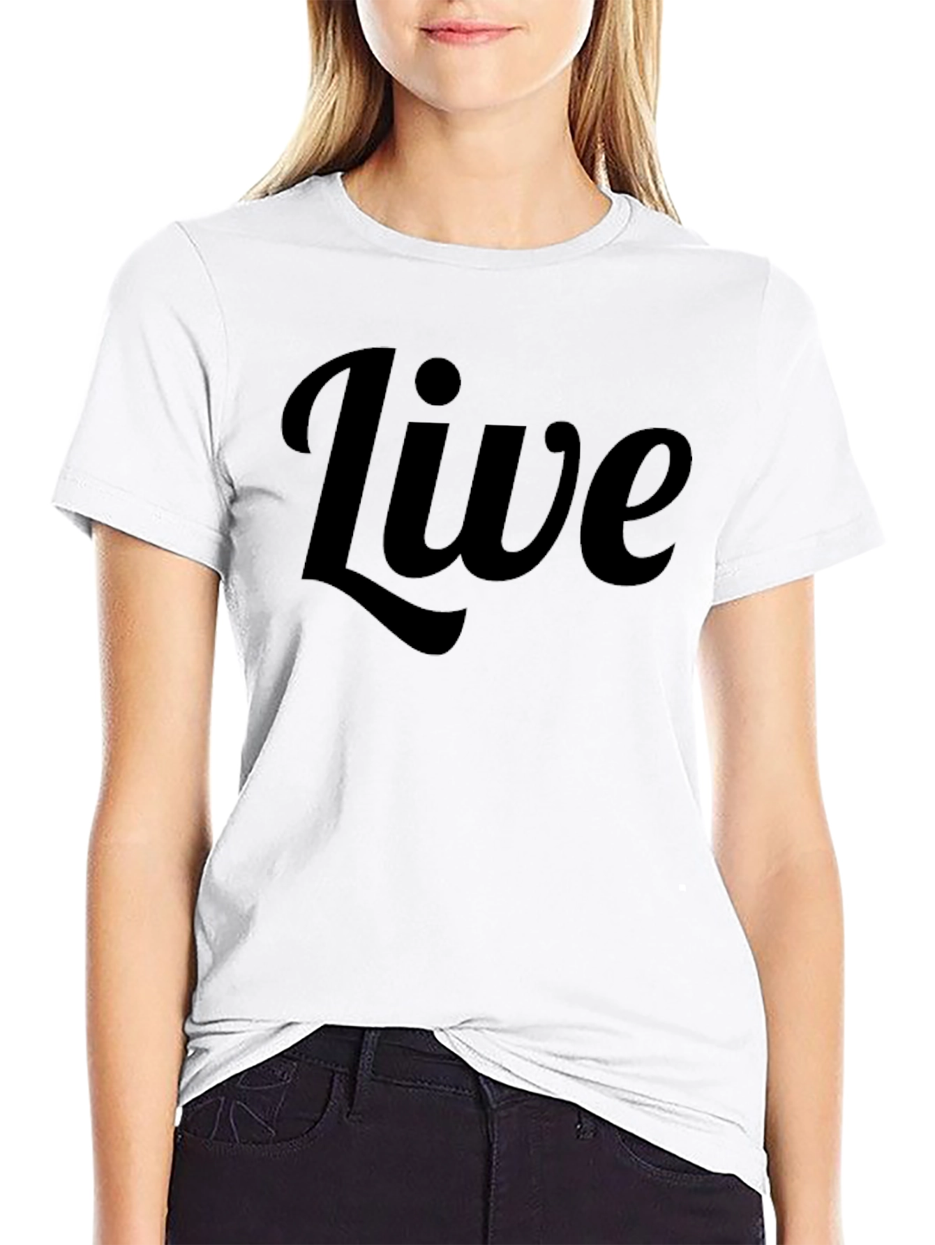 Black Live Graphic Black T-Shirt view 9