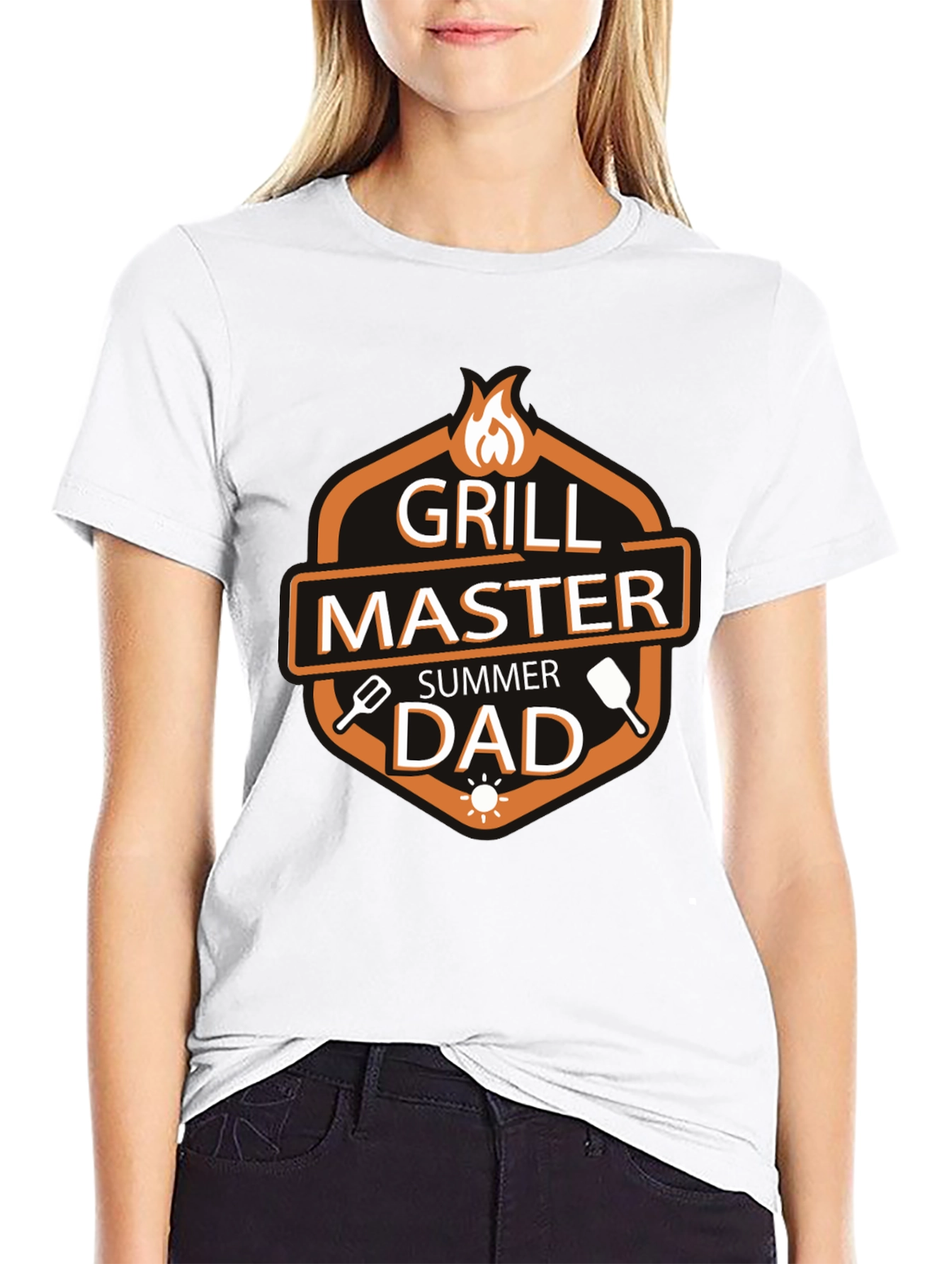 Black Grill Master Summer Dad T-Shirt view 9