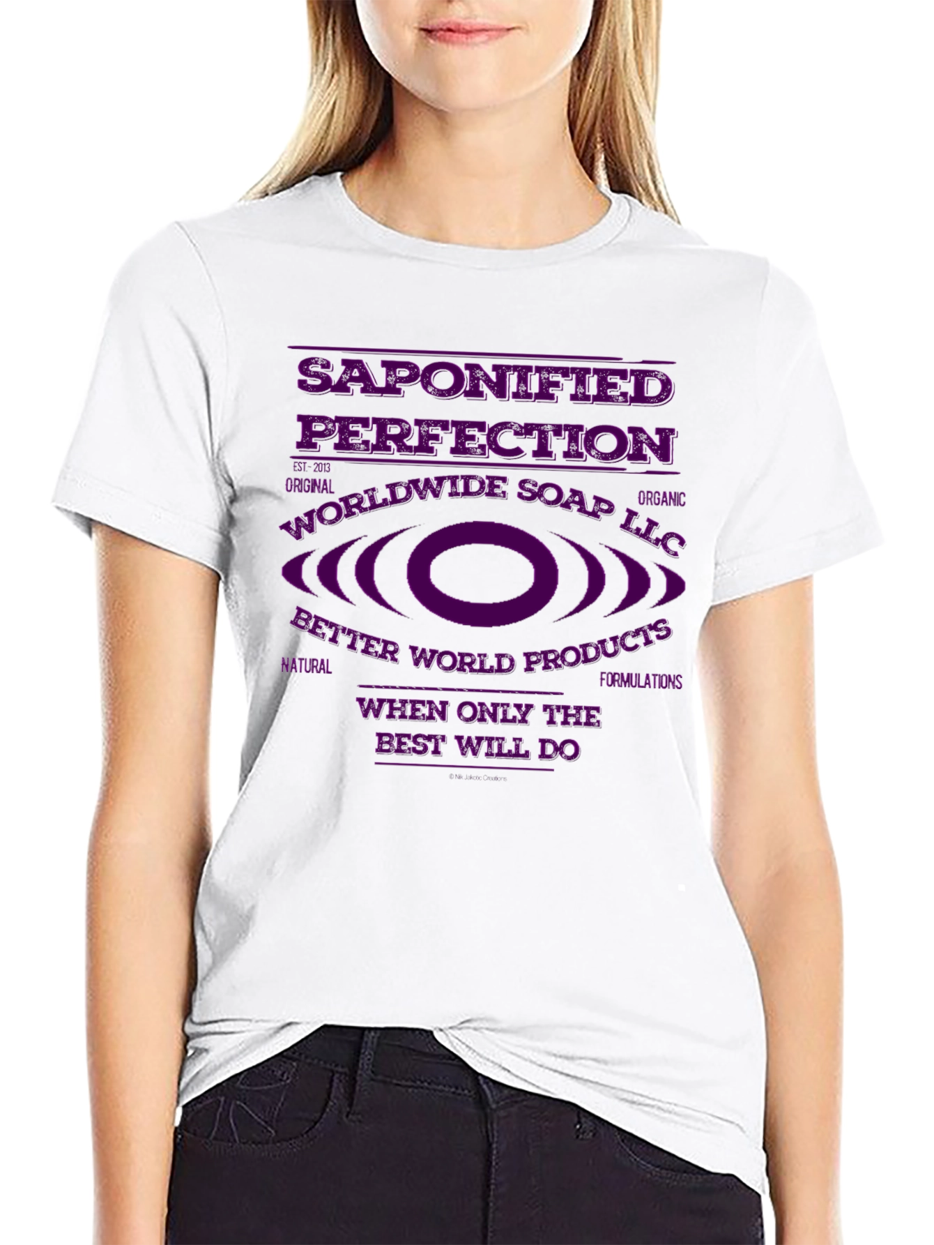 Black Saponified Perfection Black T-Shirt view 9