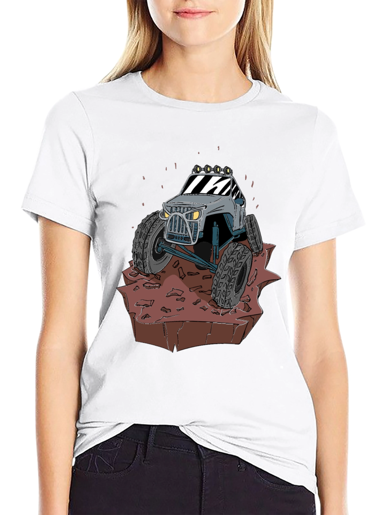 Black Off-Road Adventure T-Shirt view 9