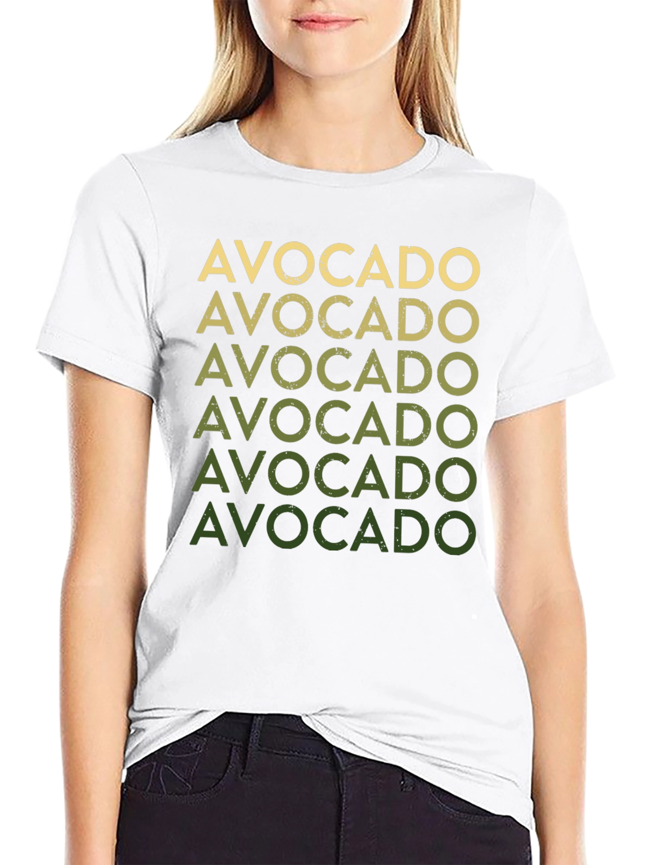Black Avocado Lover T-Shirt - Funny Vegan Graphic Tee view 9
