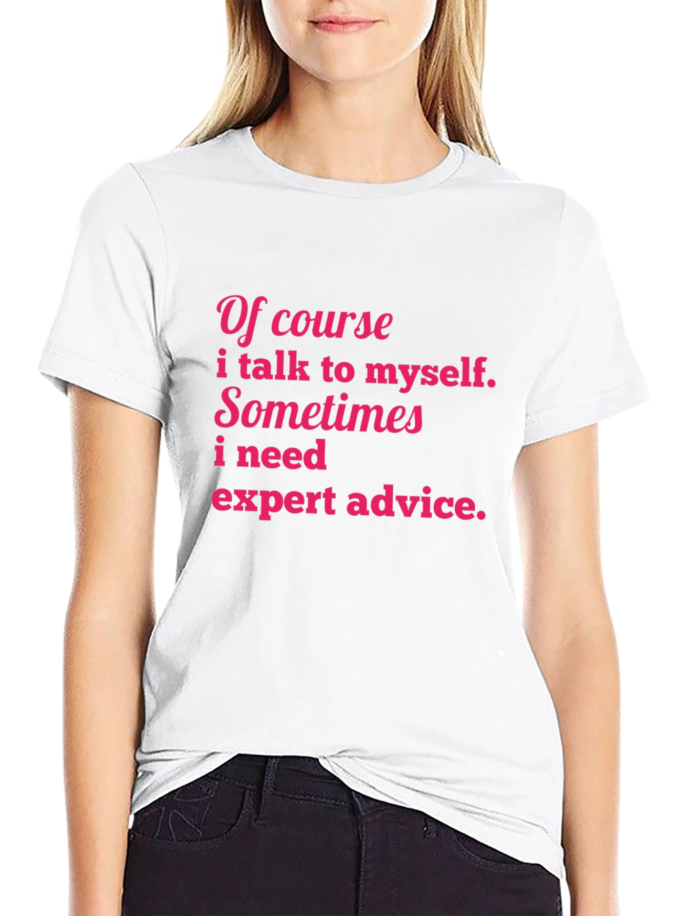 Black Funny Graphic T-Shirt - Expert Advice Tee view 9