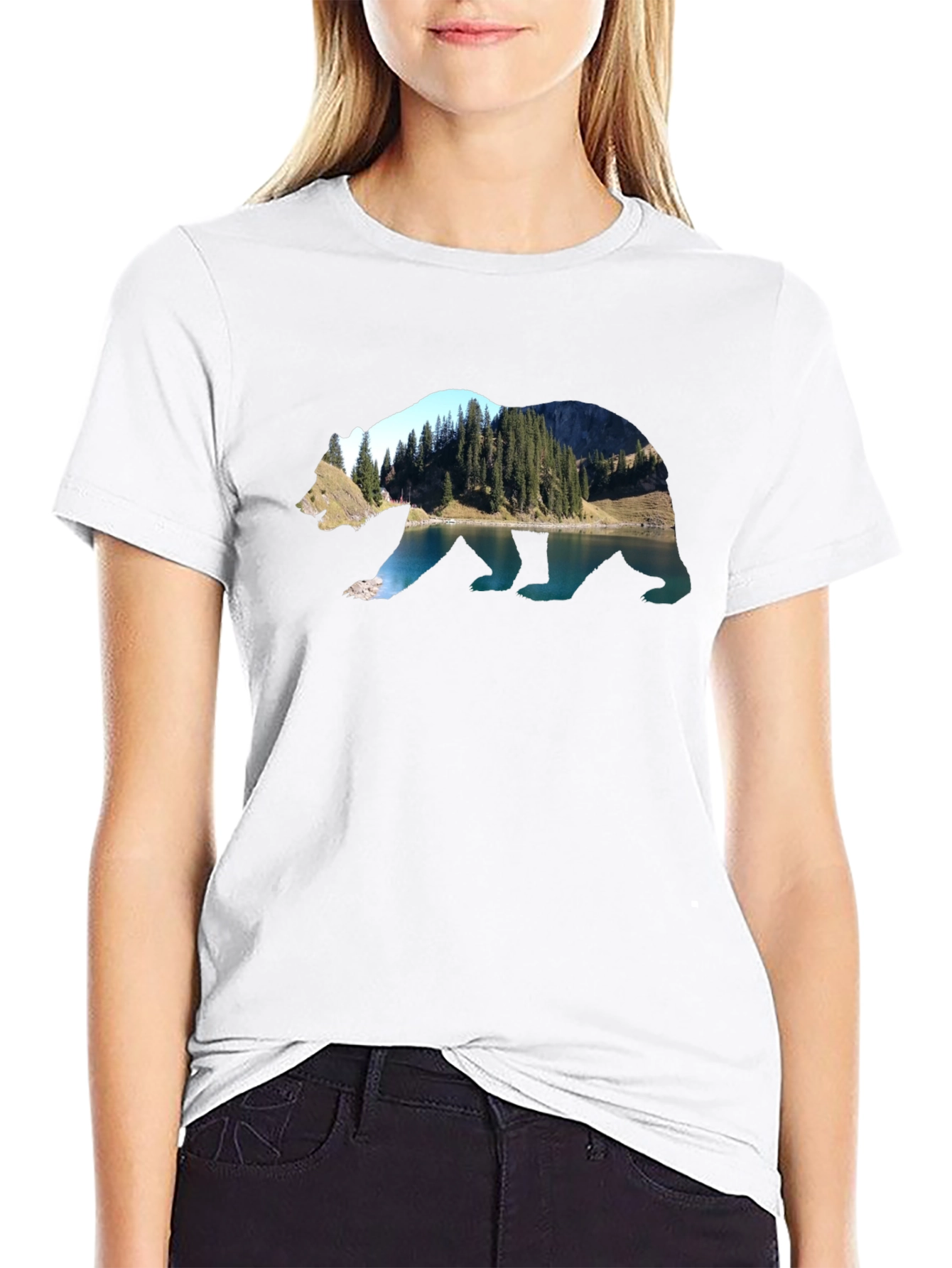 Bear Mountain Graphic Tee - Nature Inspired Design - 9