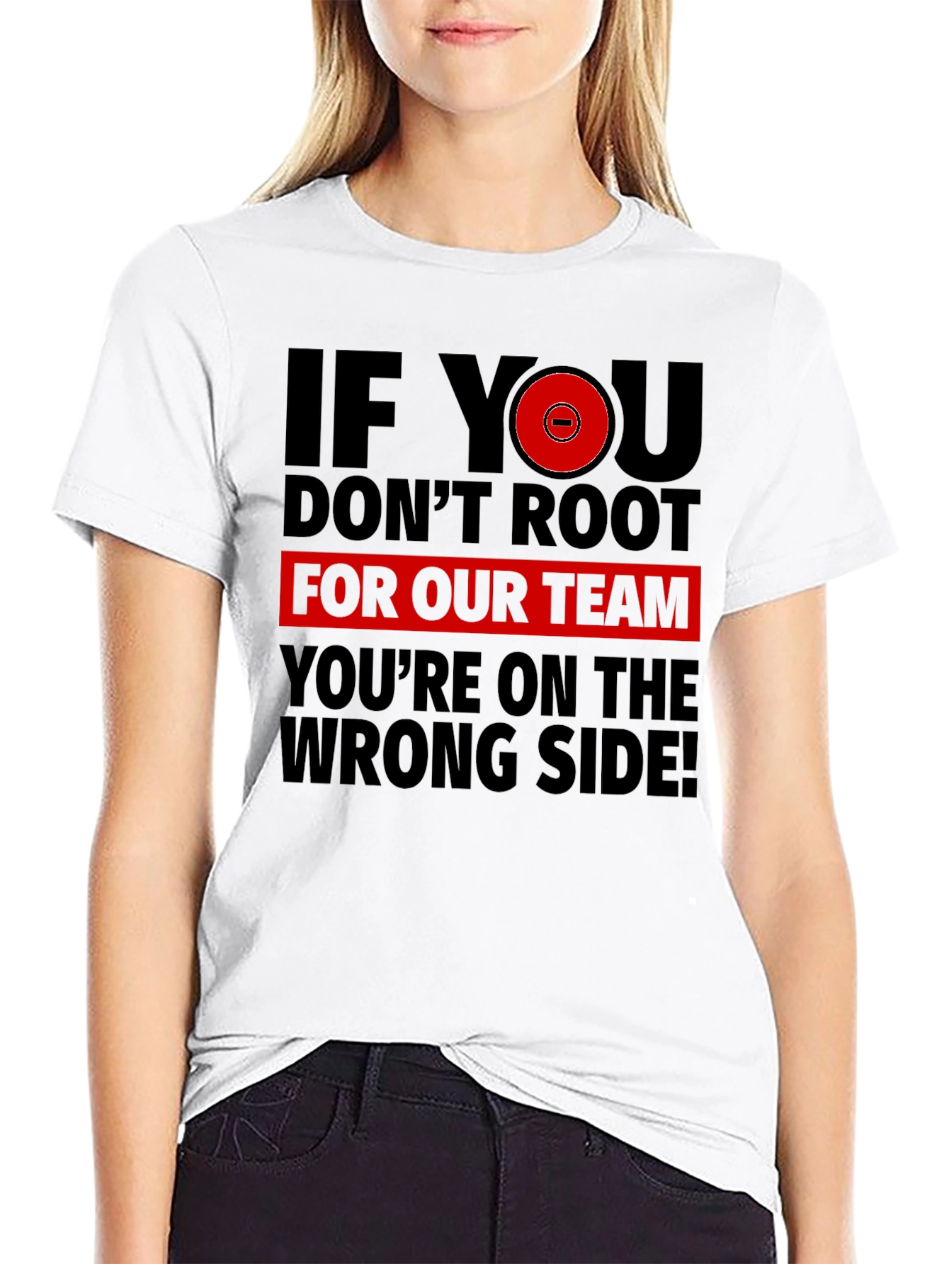 Black Root For Our Team Graphic T-Shirt view 9
