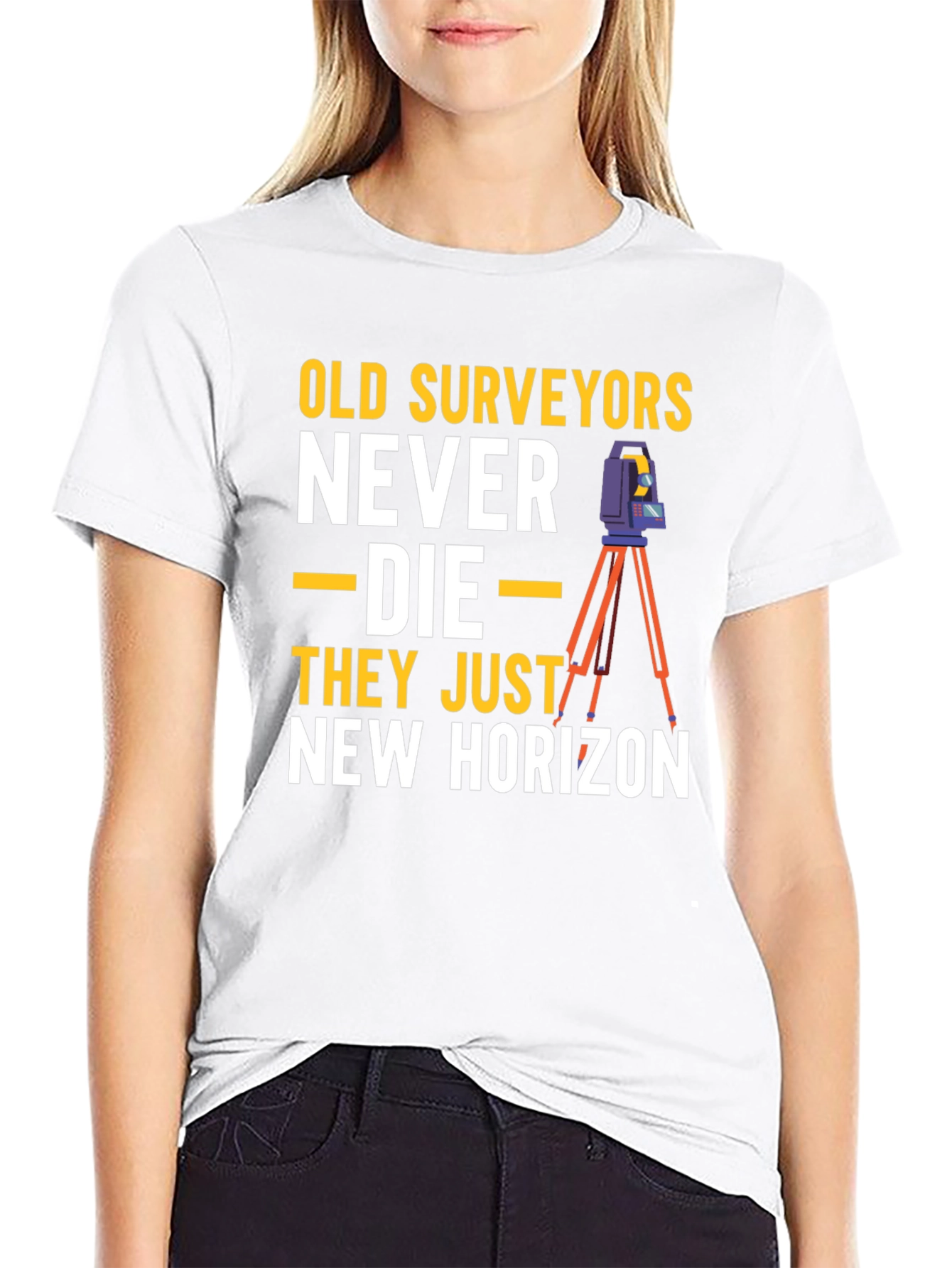 Black Old Surveyors New Horizon Graphic T-Shirt view 9