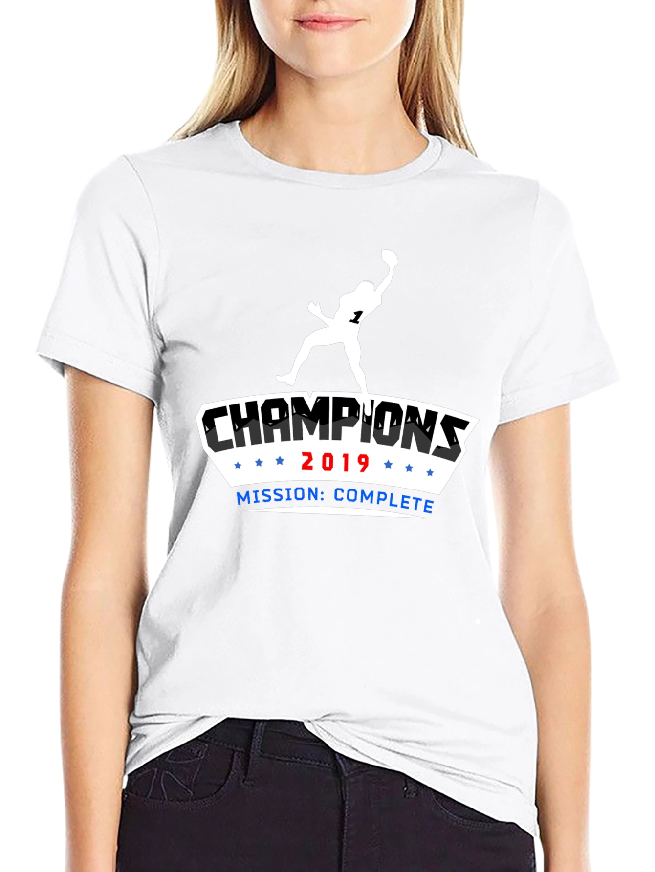 Black Champions 2019 Football T-Shirt - Mission Complete view 9