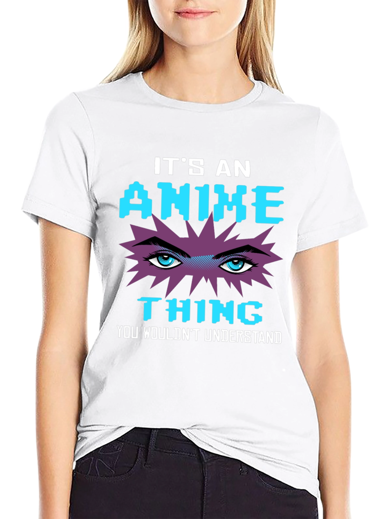 Black Anime Thing Graphic T-Shirt - Geeky Style view 9