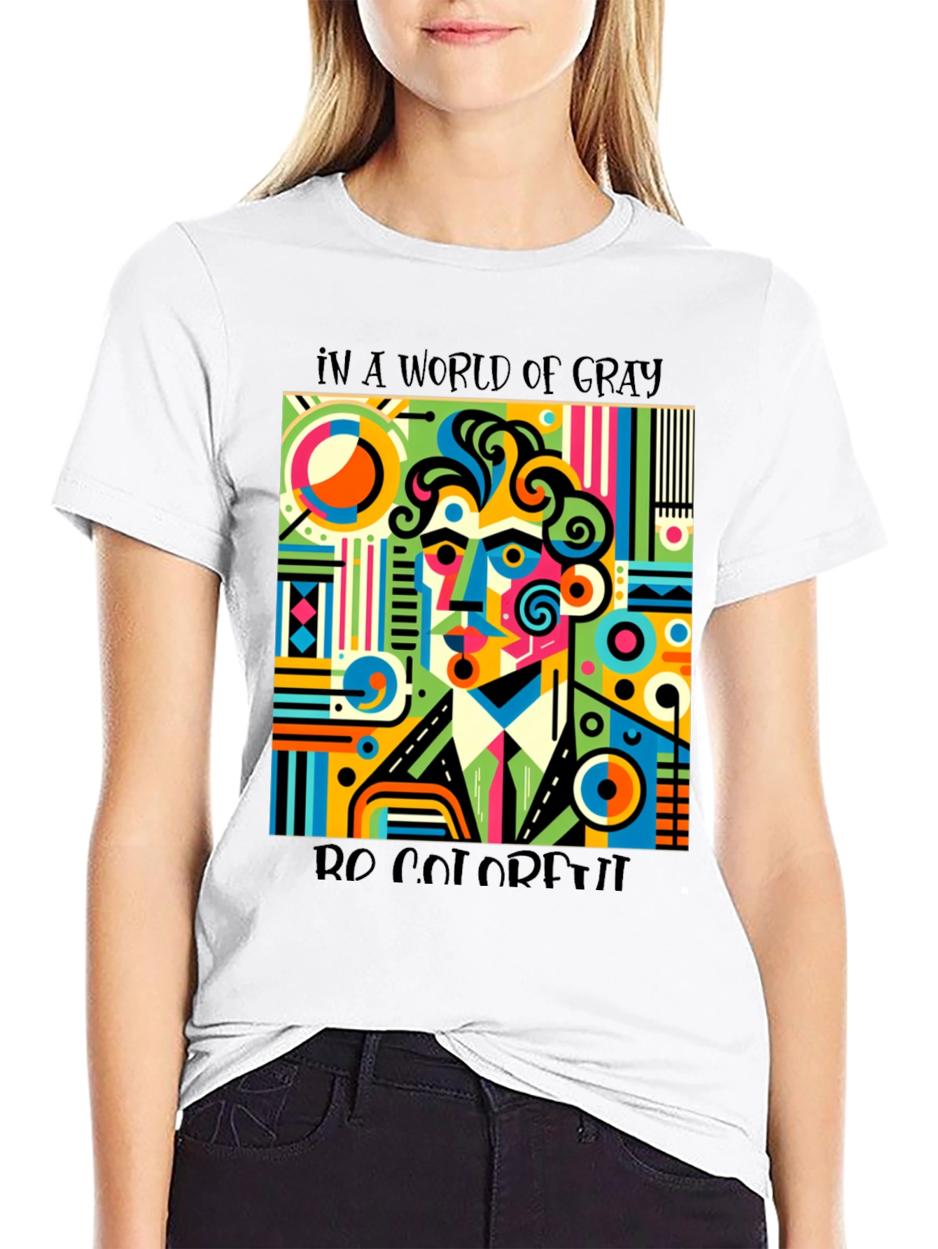 Colorful Abstract Art T-Shirt - Be Colorful - 9