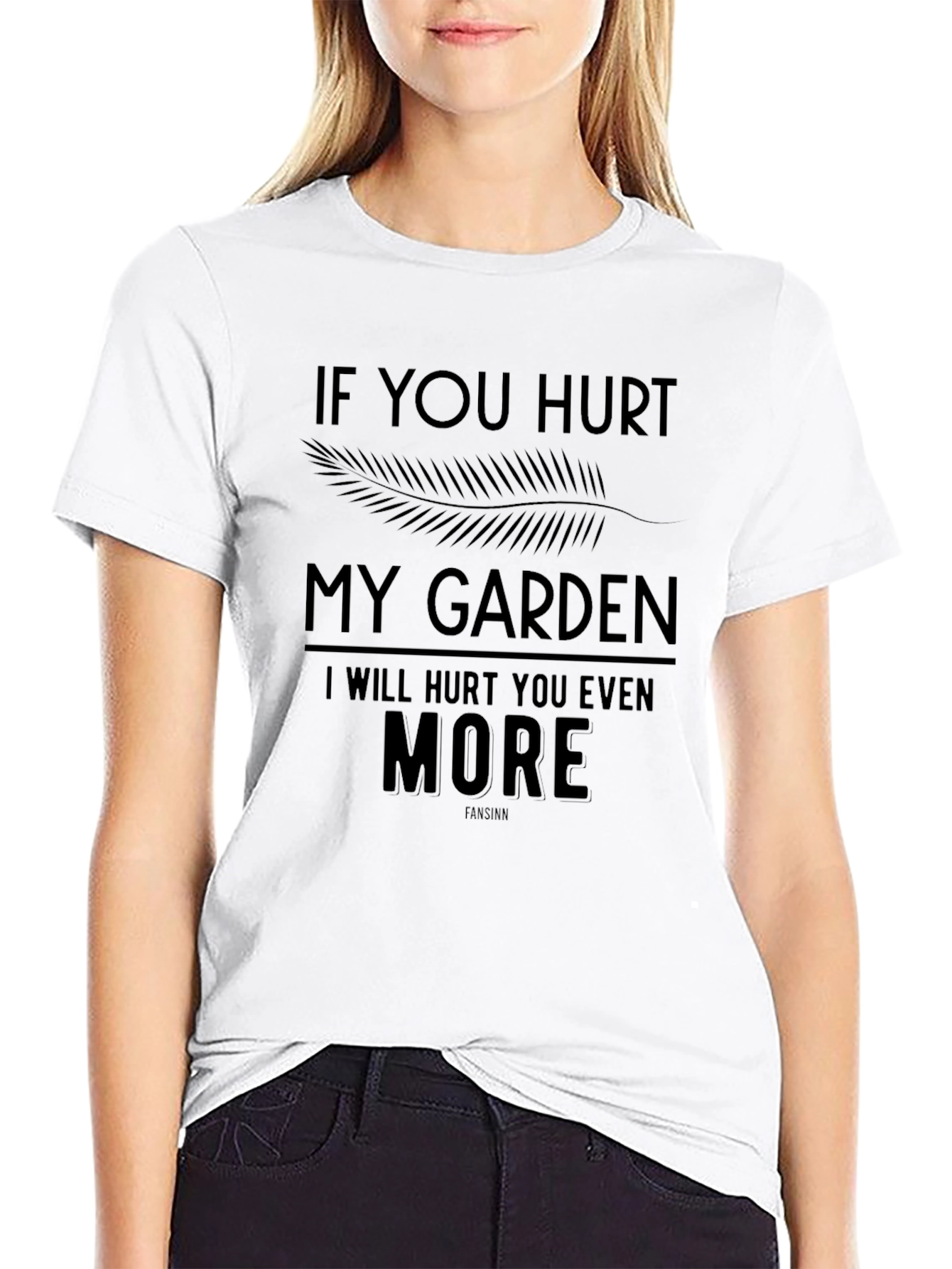 Black Hurt My Garden T-Shirt view 9