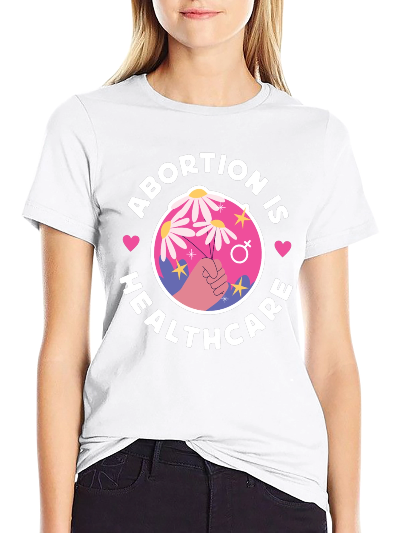 Abortion is Healthcare T-Shirt Pro-Choice Feminism Tee - 9