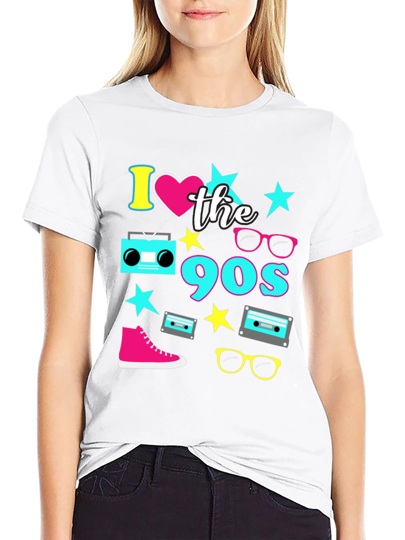 I Love the 90s Black T-Shirt - 9