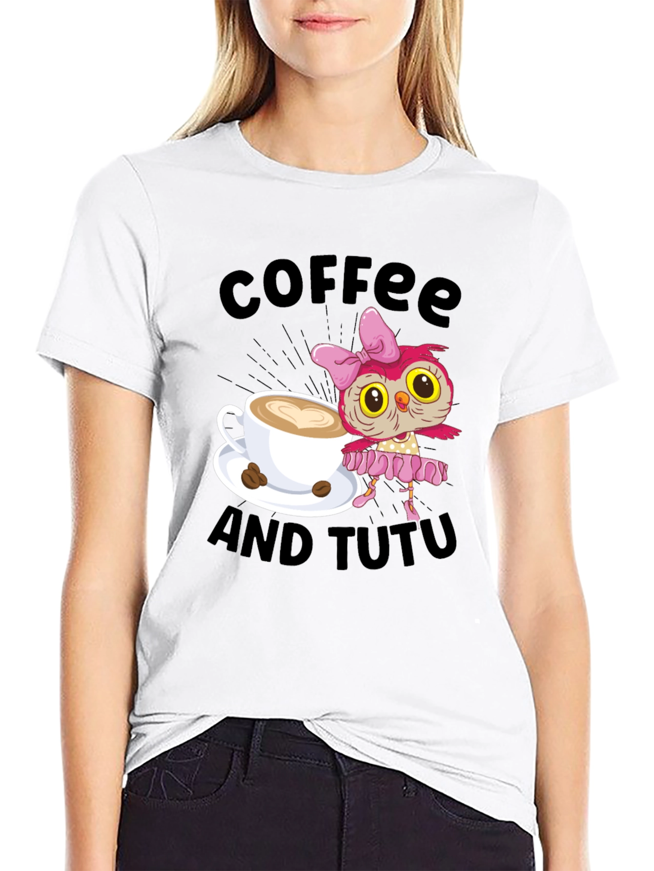 Black Coffee and Tutu Graphic Tee view 9