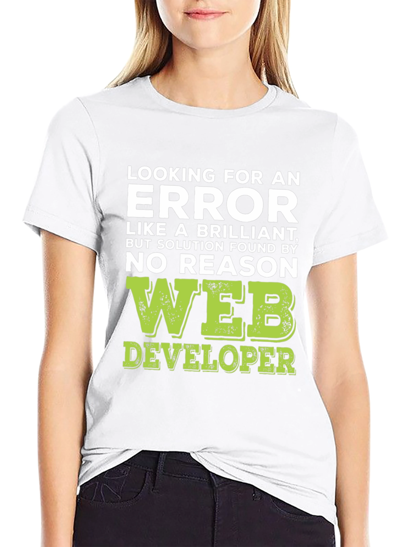 Black Web Developer T-Shirt: Finding Errors Brilliance view 9