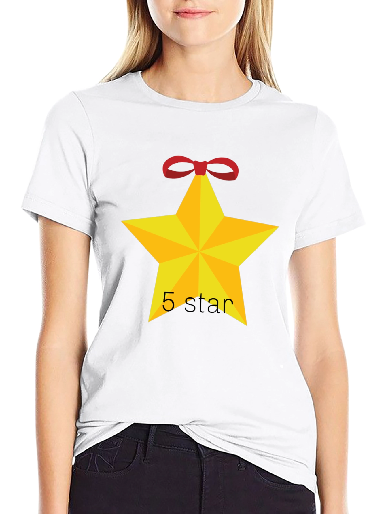 Black Five Star Holiday T-Shirt view 9