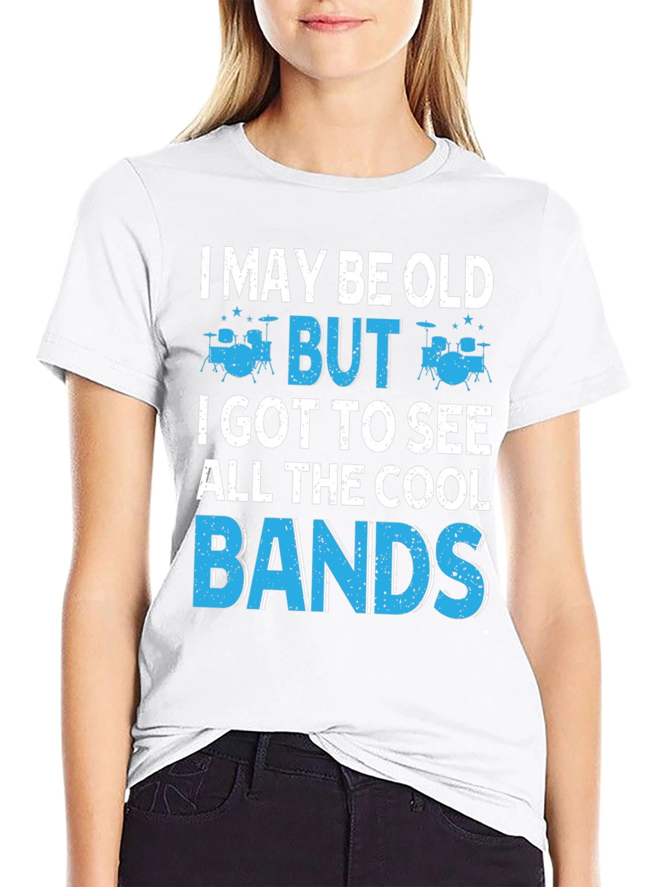 Black I May Be Old But I Got To See All The Cool Bands T-Shirt view 9