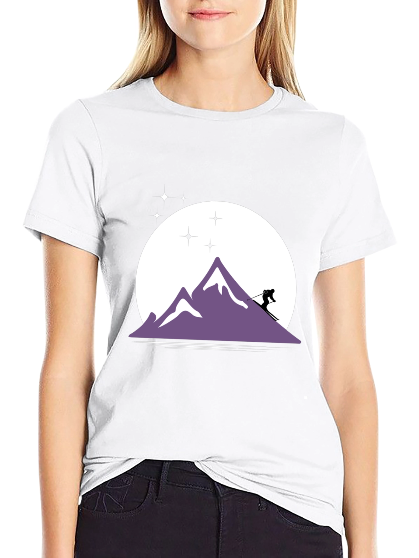 Black Mountain Skier Graphic Tee view 9