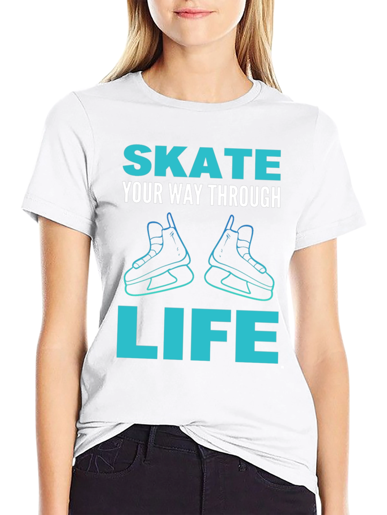 Black Skate Through Life Graphic Tee view 9