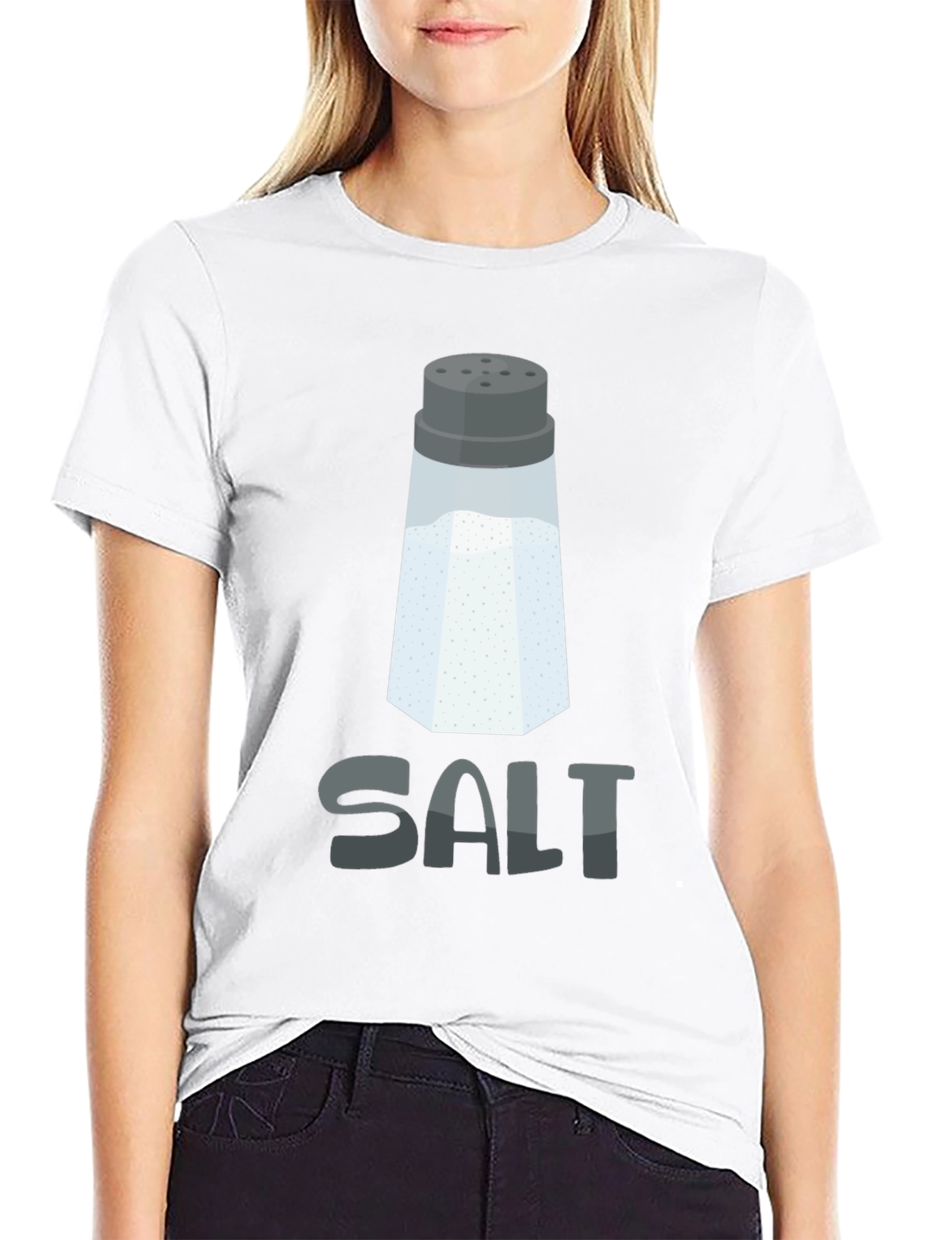 Black Salt Graphic Tee - Funny Pun T-Shirt view 9