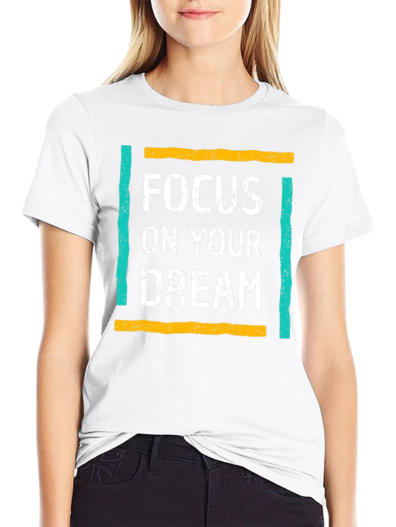 Black Focus On Your Dream T-Shirt view 9