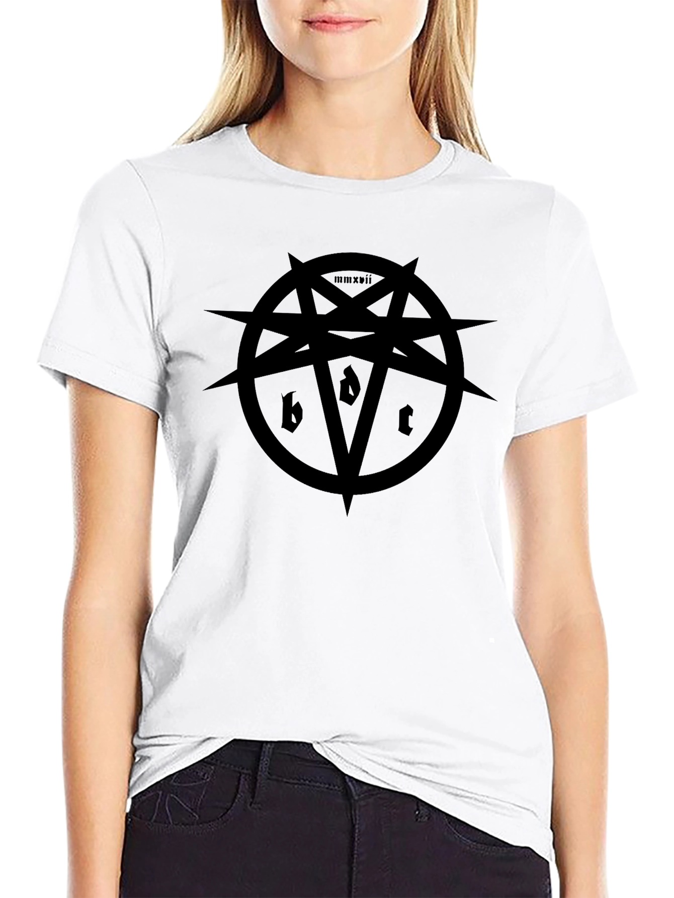 Black Black Star Graphic T-Shirt view 9