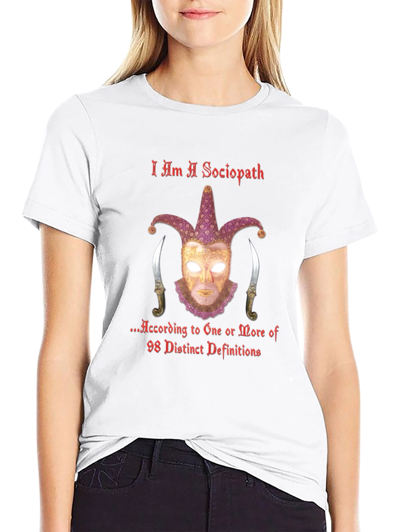 Black I Am A Sociopath T-Shirt - Edgy Graphic Tee view 9