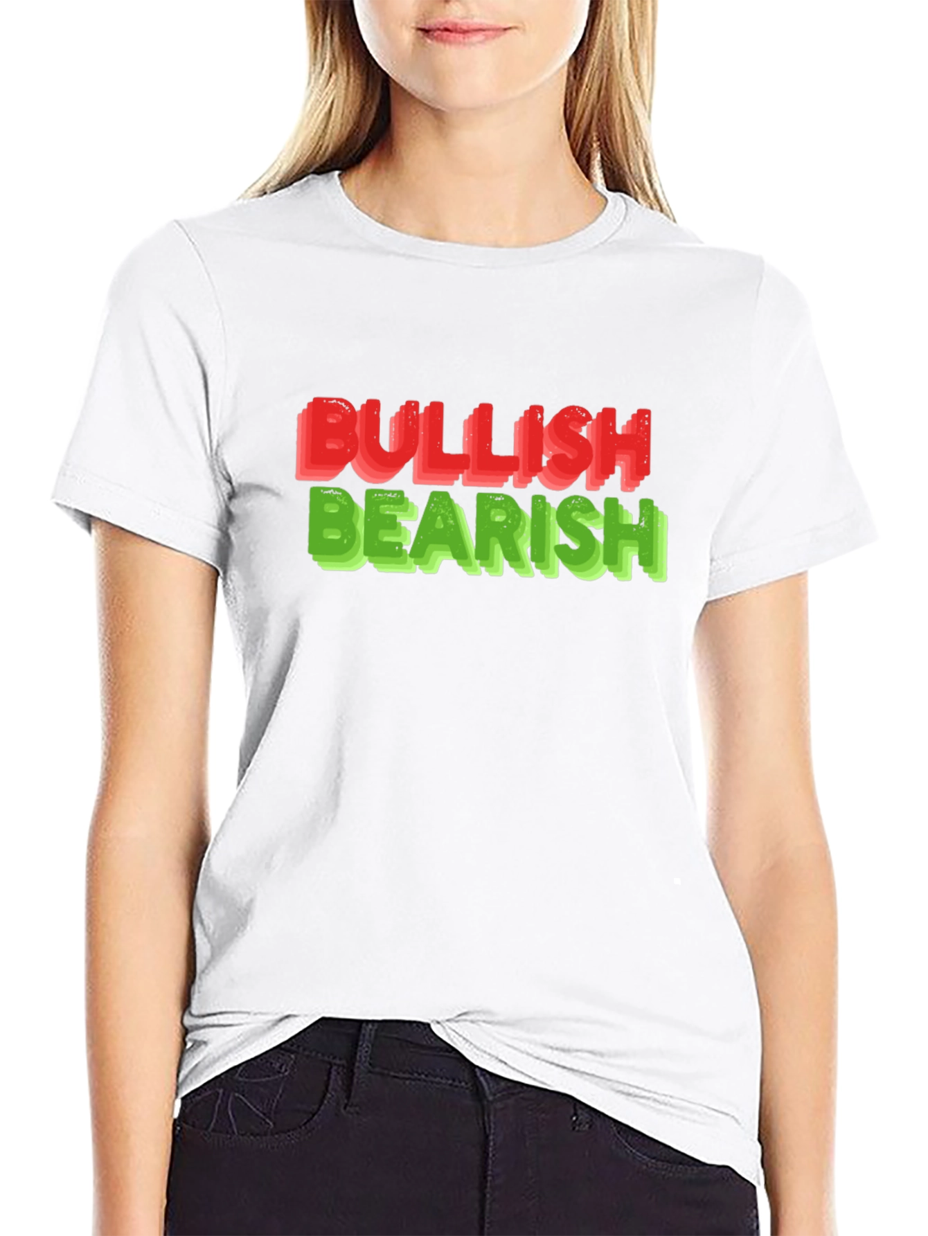 Black Bullish Bearish Graphic Tee - Black Short Sleeve Shirt view 9