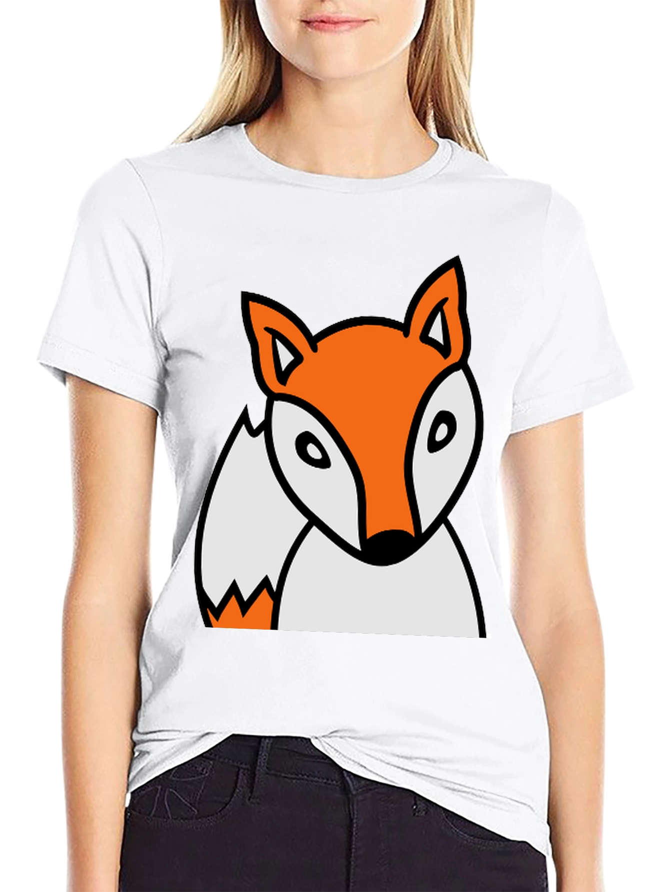 Black Fox Graphic Black T-Shirt view 9