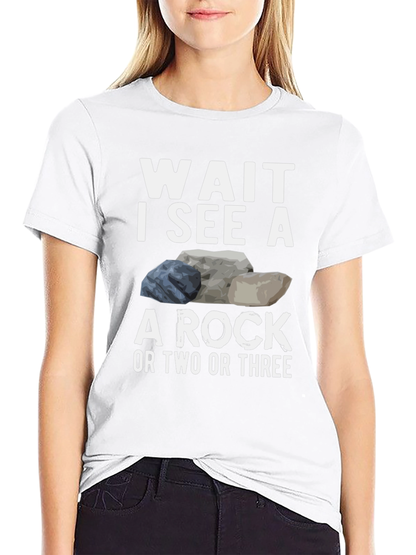 Black Funny Rock Lover T-Shirt view 9