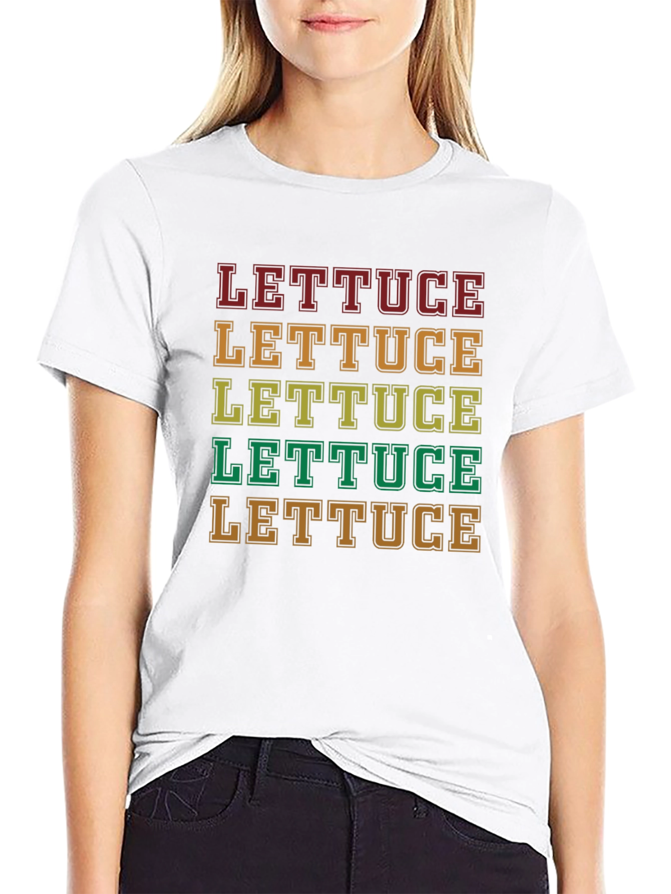 Lettuce Retro T-Shirt - Bold Graphic Tee - 9