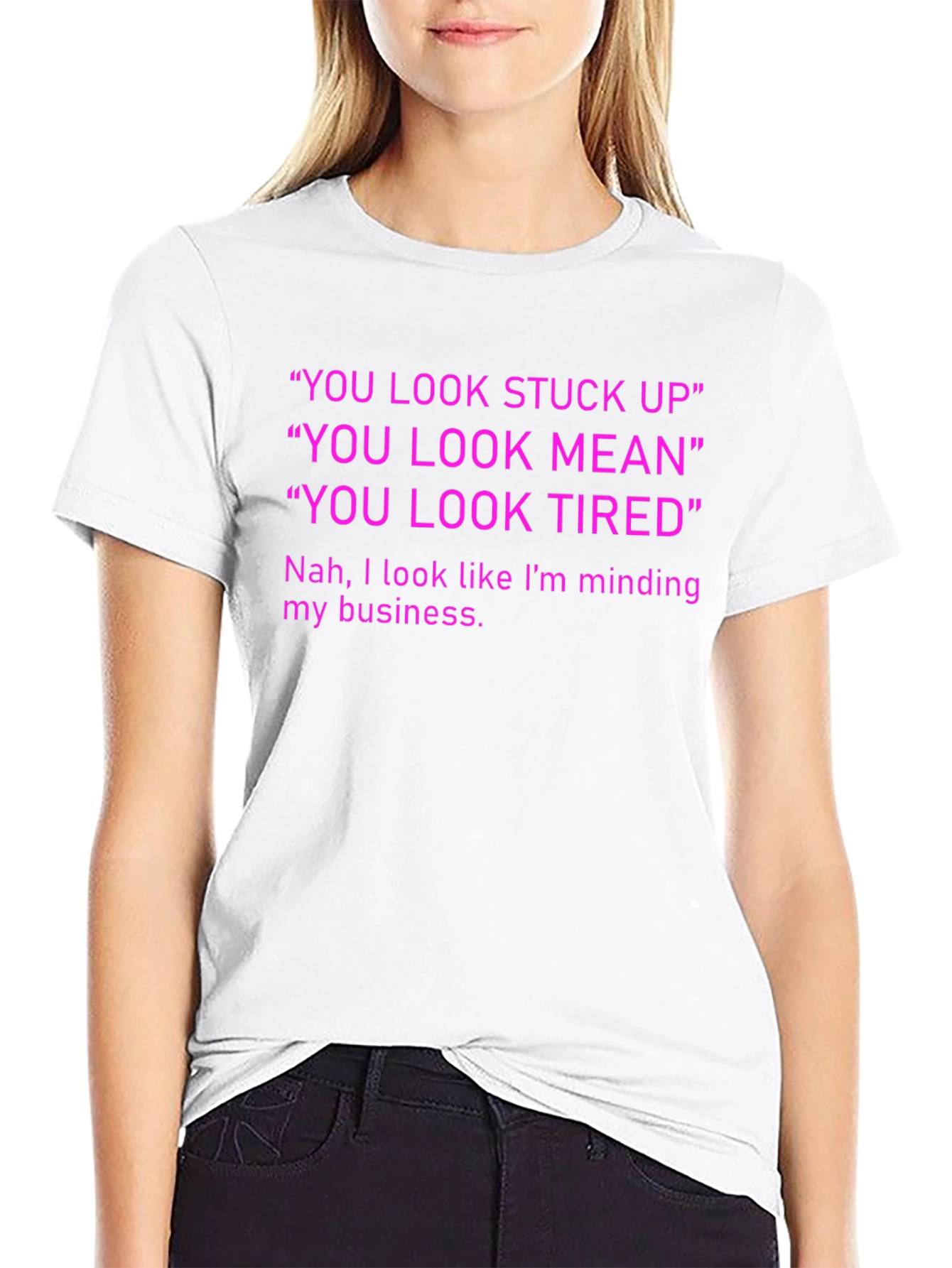 Black Mind Your Business Graphic Tee view 9