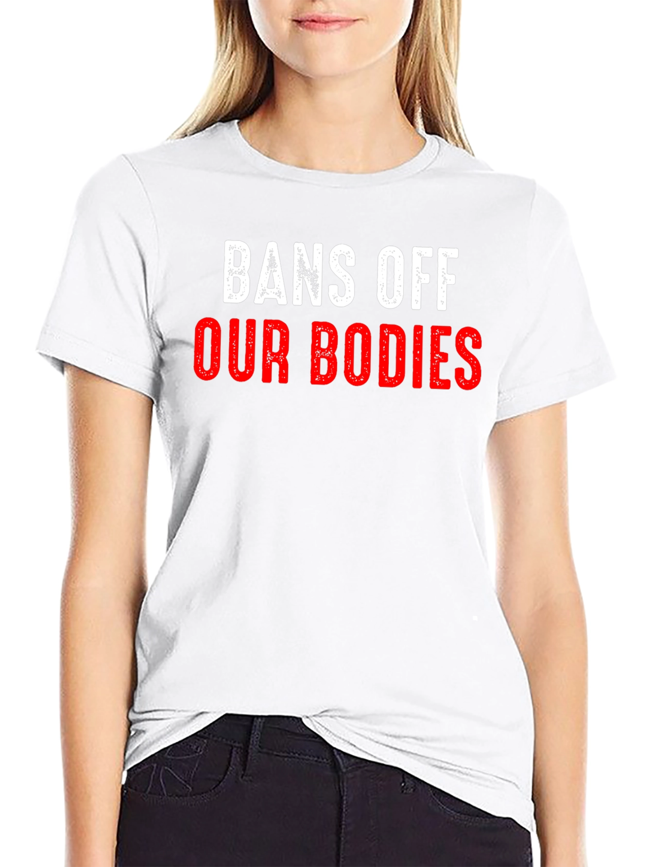 Black Bans Off Our Bodies T-Shirt Pro Choice view 9