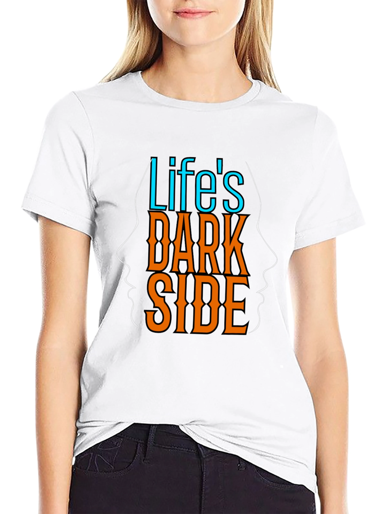 Life's Dark Side Graphic Tee - Unique Design - 9