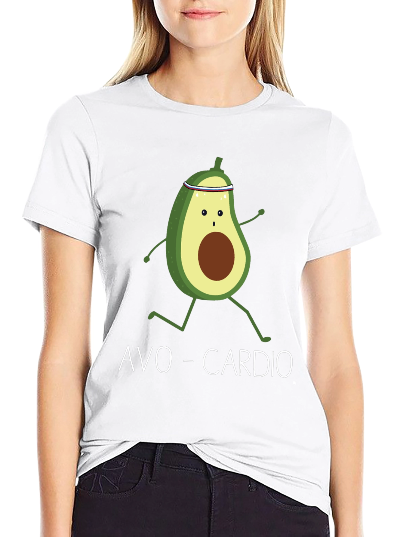 Black Avo-Cardio Avocado Running Graphic T-Shirt view 9