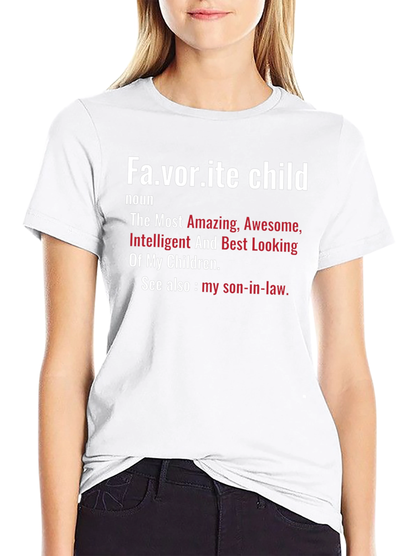 Black Favorite Child Definition Novelty T-Shirt view 9